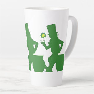 TAZA DE CAFÉ LATTE HAPPY LEPRECHAUN