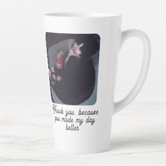 Taza De Café Latte Happy Meow Day ,Cat Lovers