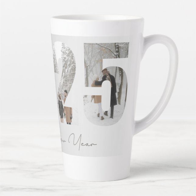 Taza De Café Latte Happy New Year 2025  (Derecha)