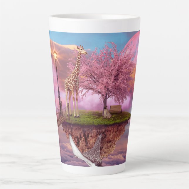 Taza De Café Latte Happy Planet (Anverso)