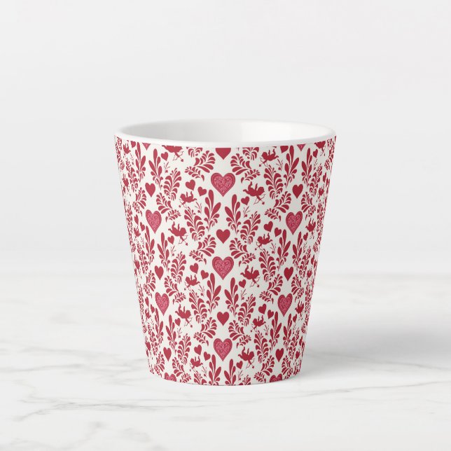 Taza De Café Latte Happy Valentine Design  Kaffeetasse Milchtasse (Anverso)