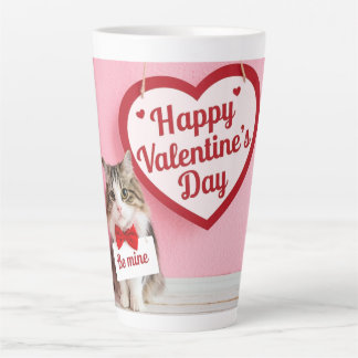 Taza De Café Latte Happy Valentine's day - Be mine