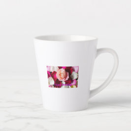 Taza De Café Latte Happy Wedding – Romantic Rose Petals Celebration