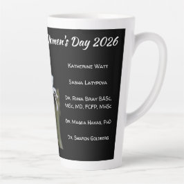 Taza De Café Latte Happy Women's Day 2026 by RoseWrites 