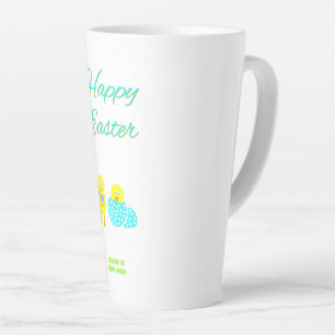 Taza De Café Latte Hatchlings de Pascua Big Latte Mug