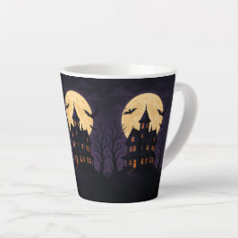 Taza De Café Latte Haunted Manor - Midnight Coffee Ritual