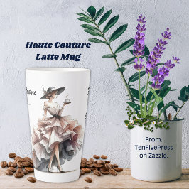 Taza De Café Latte Haute Couture Latte Mug