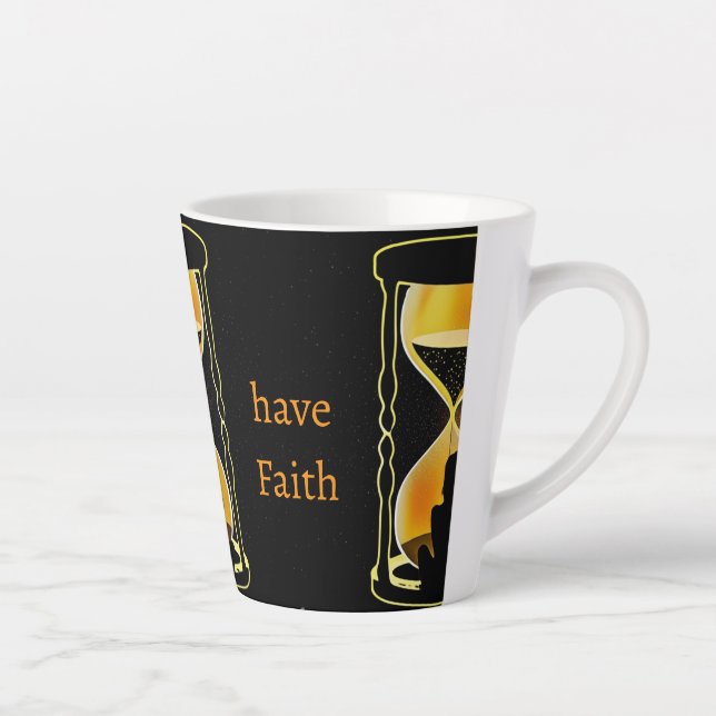 Taza De Café Latte Have Faith (Derecha)