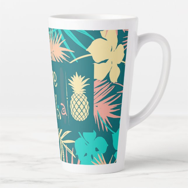 Taza De Café Latte Hawai Live Aloha (Derecha)