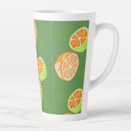 Taza De Café Latte Haz que tu cocina sea feliz, citrusfruteros, tonel