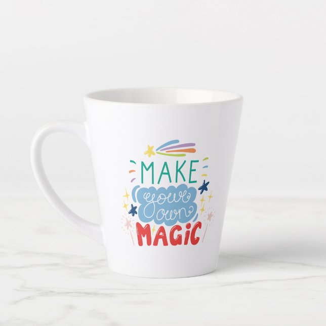 Taza De Café Latte Haz tu propia magia (Izquierda)