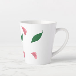 Taza De Café Latte Heart & leaves latte mug
