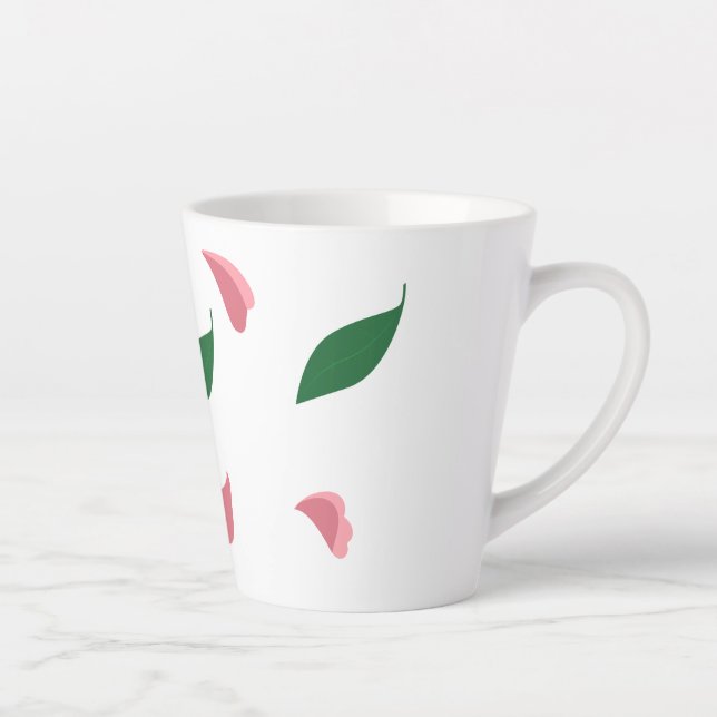Taza De Café Latte Heart & leaves latte mug (Derecha)