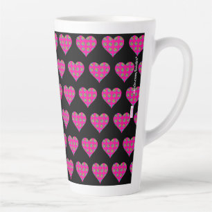 Taza De Café Latte Hearts Latte Mug