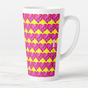 Taza De Café Latte Hearts Latte Mug