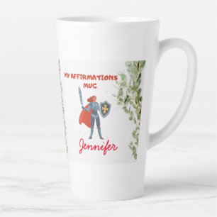 Taza De Café Latte Hebreos 13:6 Afirmación audaz Sin Miedo Jesús Pers