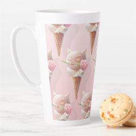 Taza De Café Latte Helado Kitty - Rosy & Dreamy