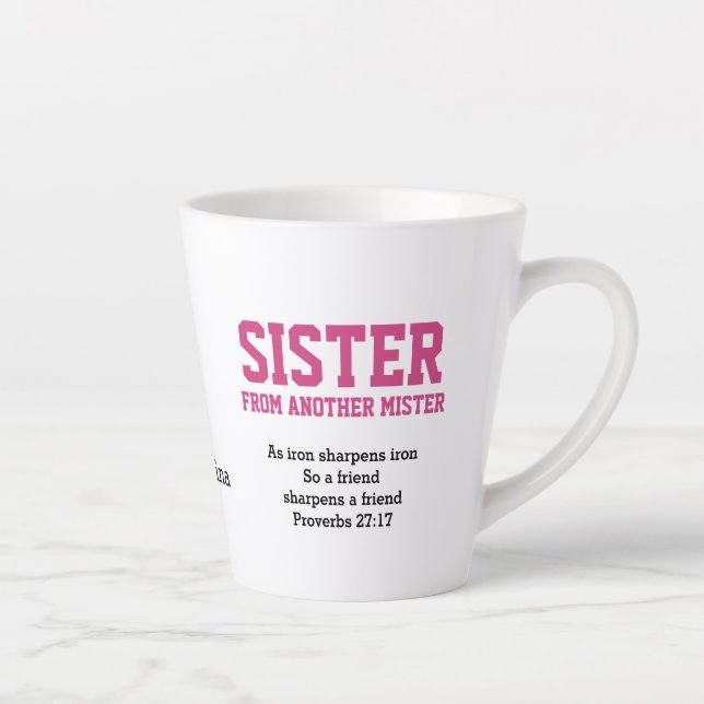 Taza De Café Latte HERMANA DE OTRO Monograma MISTER (Derecha)