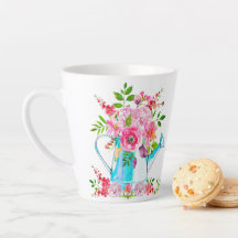 Hermosa acuarela Floral Flores Pastel Rosa