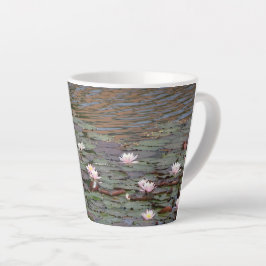 Taza De Café Latte Hermosa agua Lilies Latte Mug