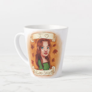 Taza De Café Latte Hermosa taza de Mi Amor Latte de Especias de Calab