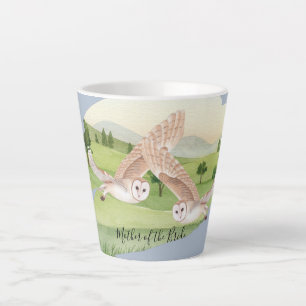 Taza De Café Latte Hermoso Boda de OWLS