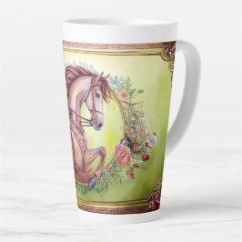 Taza De Café Latte Hermoso caballo