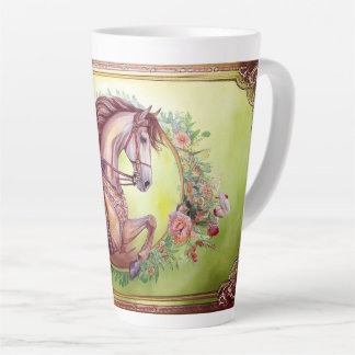 Taza De Café Latte Hermoso caballo