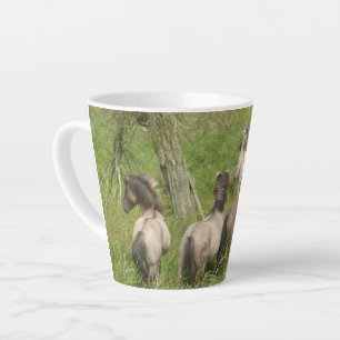 Taza De Café Latte Hermoso caballo salvaje Latte Mug