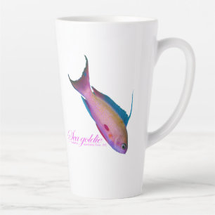 Taza De Café Latte Hermoso colorido nupcial para la dorada del mar