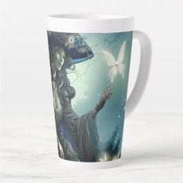 Taza De Café Latte Hermoso Hada Pirata - Latte Mug