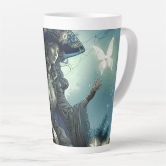 Taza De Café Latte Hermoso Hada Pirata - Latte Mug