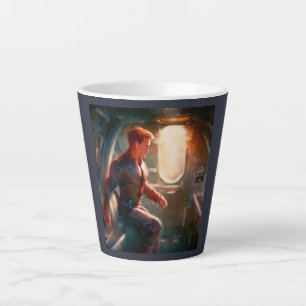 Taza De Café Latte Héroe de SF