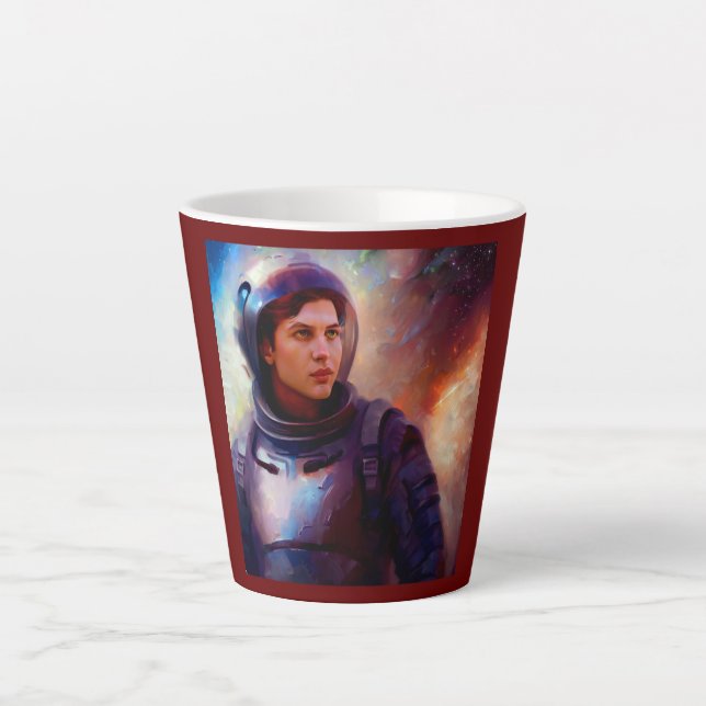 Taza De Café Latte Héroe espacial SF 4 (Anverso)