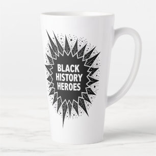 Taza De Café Latte Héroes de la Historia Negra Celebran el Mes de la 