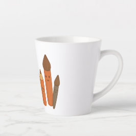 Taza De Café Latte Herramientas escolares encantadoras - Transparente