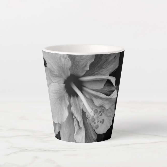 Taza De Café Latte Hibiscus (Anverso)