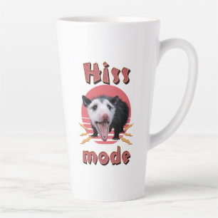 Taza De Café Latte Hiss Mode Funny Opossum Hissing