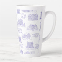 Histórico Salem Toile Latte Mug