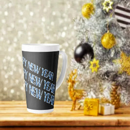 Taza De Café Latte HNY Blue Diamond Latte Mug