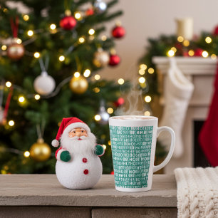 Taza De Café Latte ¡HO de los Navidades de Santa María! ¡Oh! ¡HO! en
