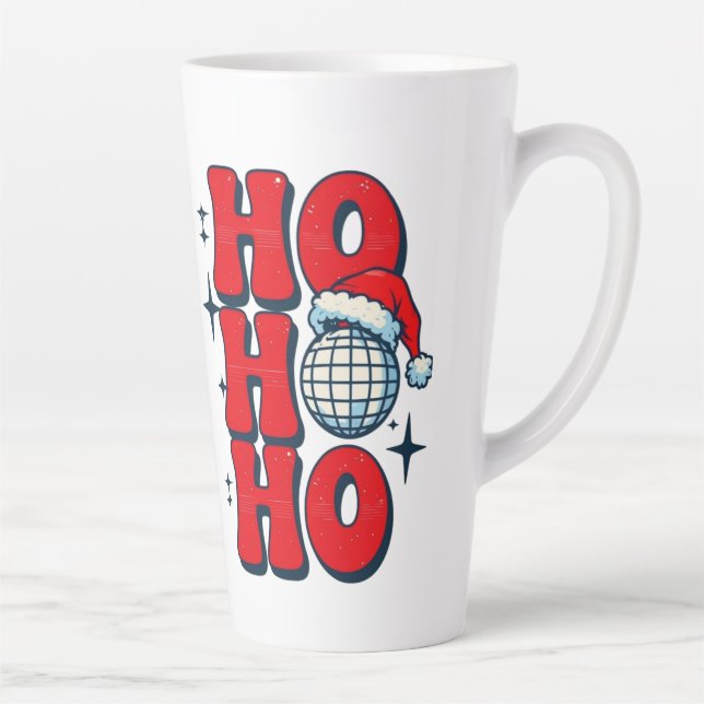 Taza De Café Latte Ho ho ho feliz navidad (Derecha)