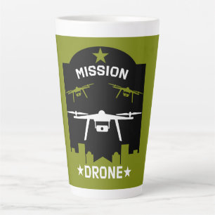 Taza De Café Latte Hobby Drone Pilot