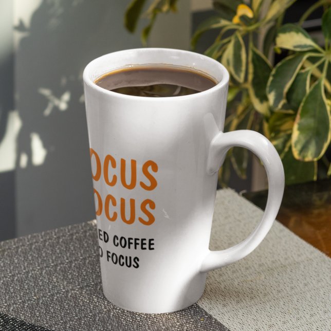 Taza De Café Latte Hocus Pocus Cita divertida de Halloween | NARANJA (Subido por el creador)