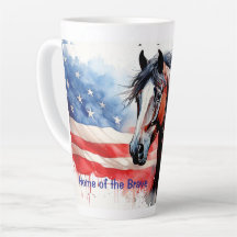 Hogar de la valiente bandera y caballo