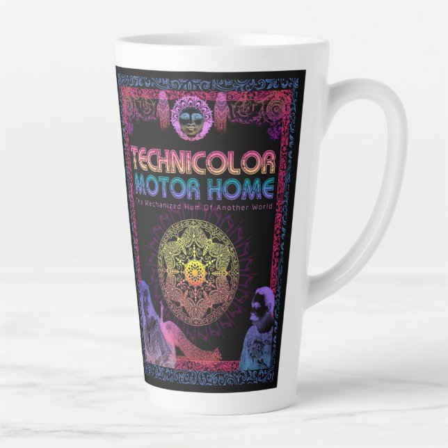 Taza De Café Latte Hogar de motor tecnicolor (Derecha)