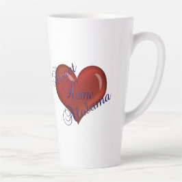 Taza De Café Latte Hogar dulce Alabama Café Mug