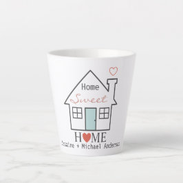 Taza De Café Latte Hogar dulce Hogar personalizado