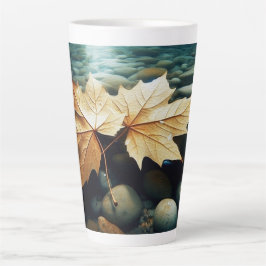 Taza De Café Latte Hojas de flujo