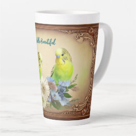 Taza De Café Latte Hola Hermosos Paracaídas